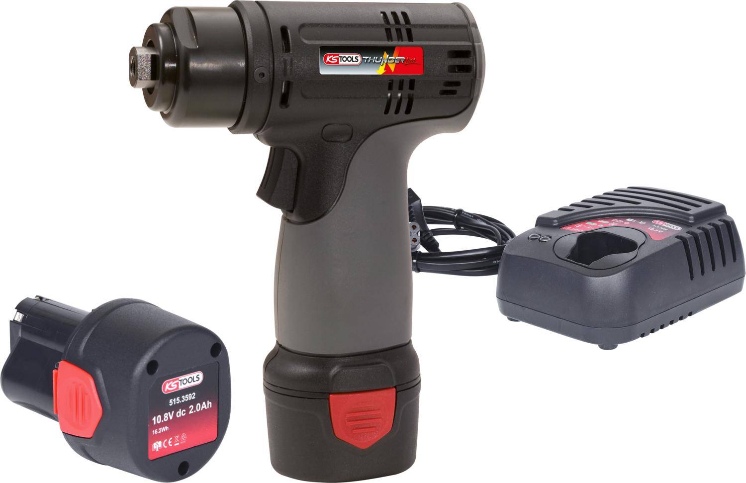 KS TOOLS Akku-Schleifmaschine, 3.200 U/min 10,8V, mit 2 Akkus und 1