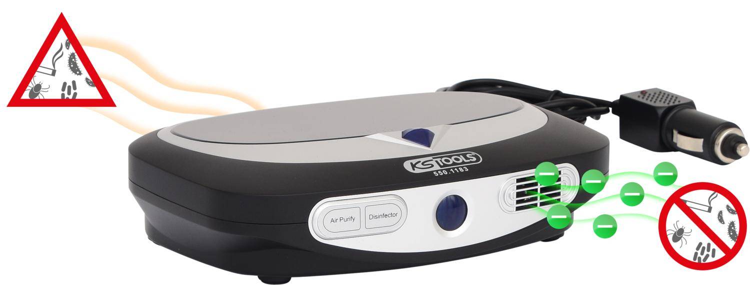 KS TOOLS Plasma-Luftreiniger mit Ionisator-Technik