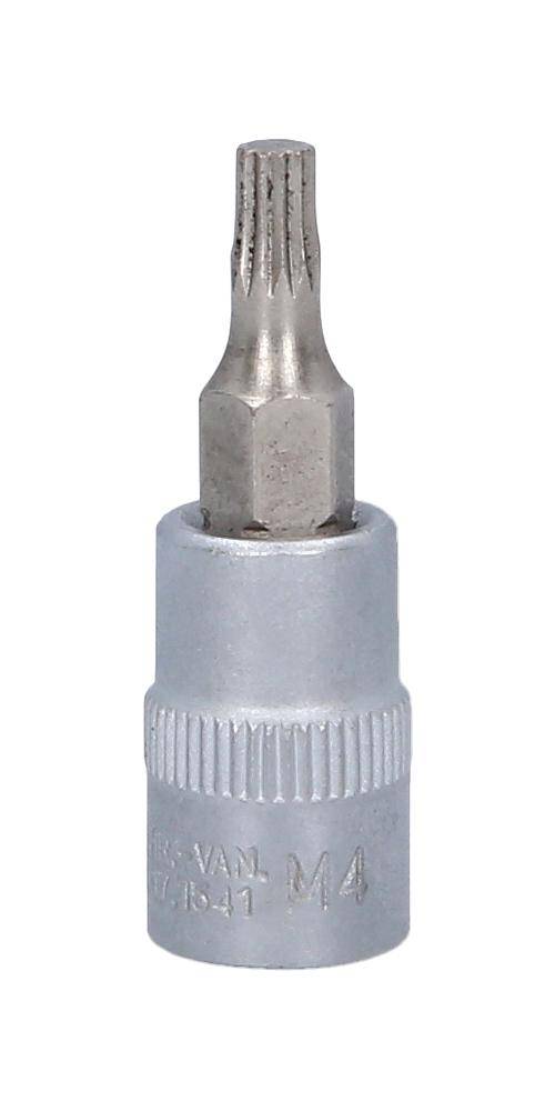 KS TOOLS 1/4" Bit-Stecknuss XZN, M4