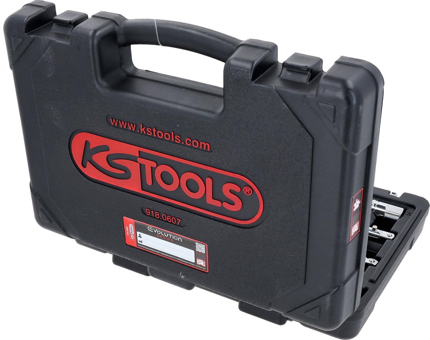 Eine schwarze Tragetasche mit dem Logo und der Website 'KSTOOLS', die auf der Vorderseite angezeigt werden.