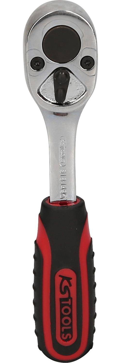 KS TOOLS 1/4" CHROMEplus Bit-Umschaltknarre, 115mm