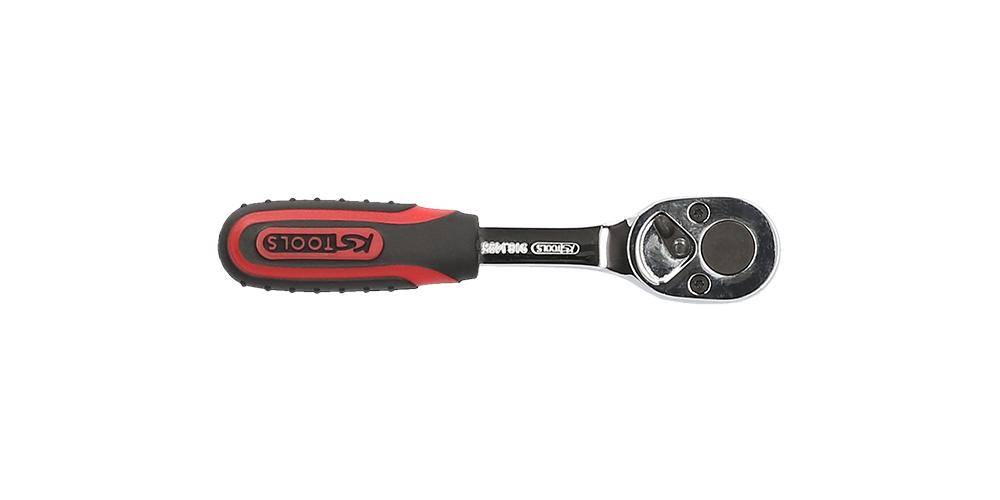 KS TOOLS 1/4" CHROMEplus Bit-Umschaltknarre, 115mm