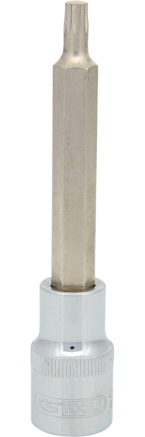KS TOOLS 1/2" CHROMEplus Bit-Stecknuss XZN, lang, M6