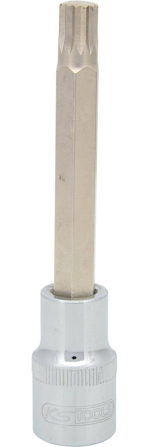 KS TOOLS 1/2" CHROMEplus Bit-Stecknuss XZN, lang, M10