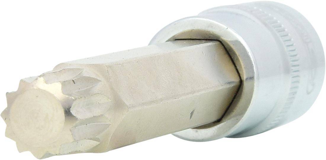 KS TOOLS 1/2" CHROMEplus Bit-Stecknuss XZN, lang, M14