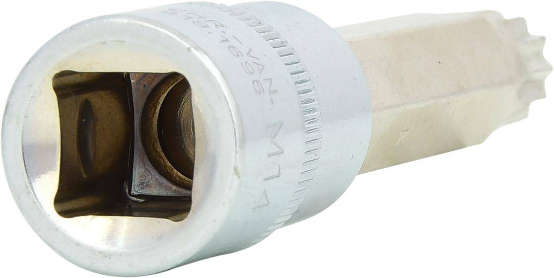 KS TOOLS 1/2" CHROMEplus Bit-Stecknuss XZN, lang, M14