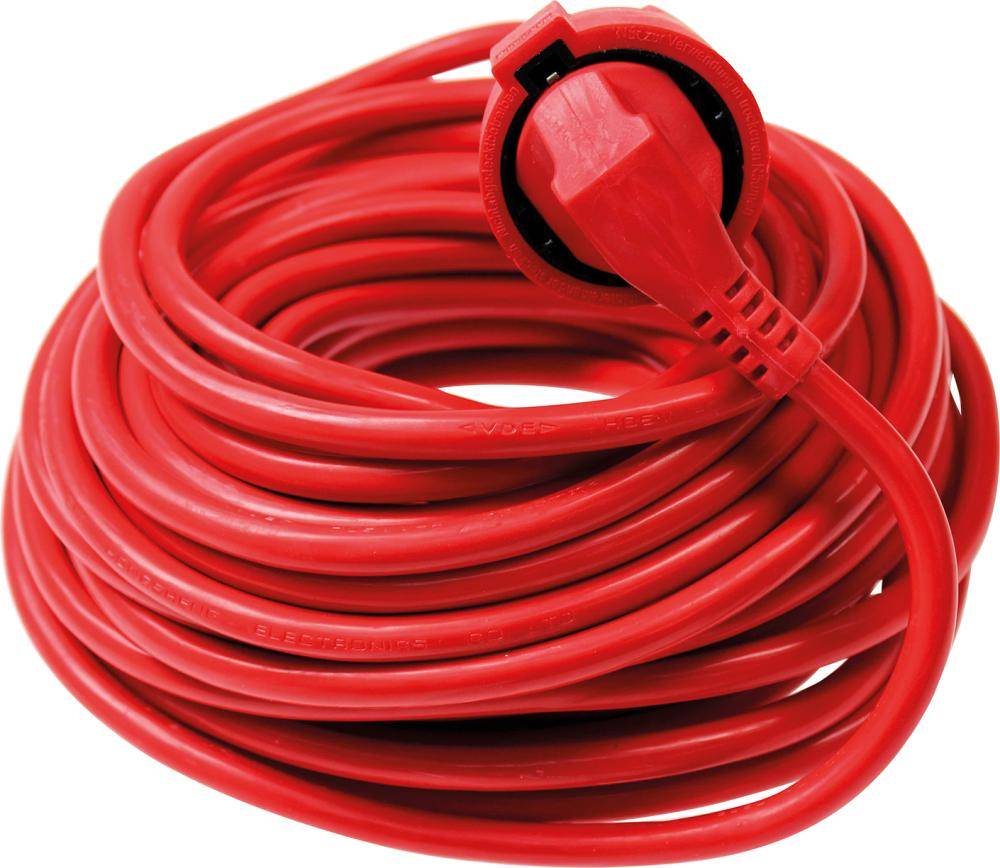 PVC-Verlängerung 25 m H05VV-F 3G1,5 rot