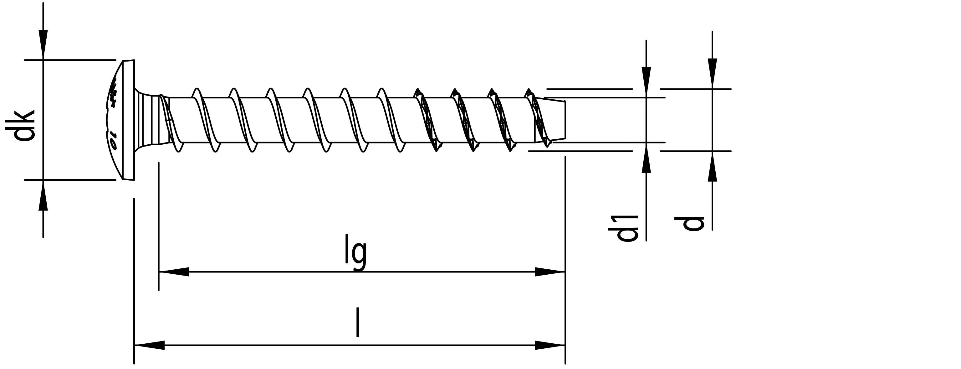HECO MULTI-MONTI-plus MS - Stahl weiß verzinkt - 7,5x45 mm - flacher Rundkopf - TX30