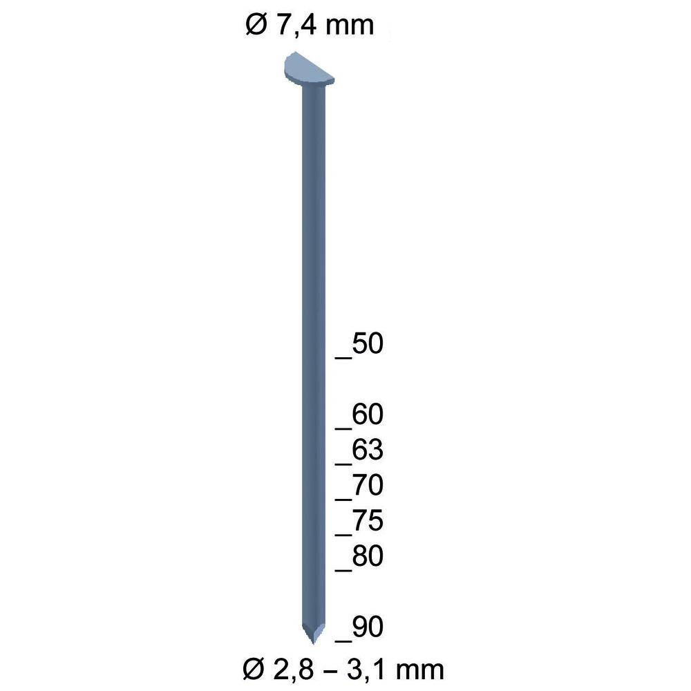 PREBENA Nägel für 7S-PR90 / WW90CH / WW90CHII | PK( 4000)NÄGEL PR28X