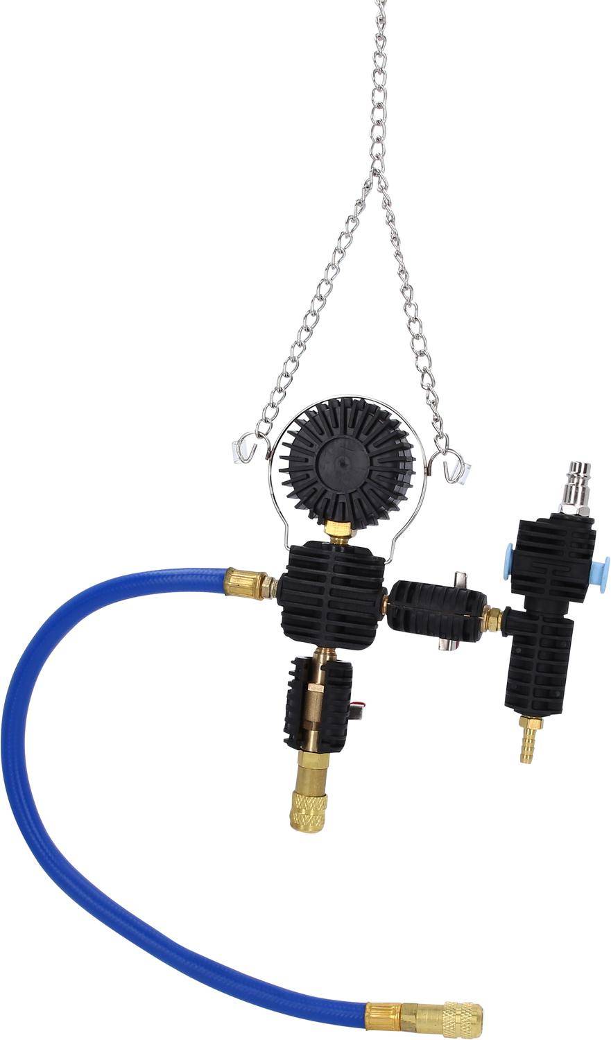 KS TOOLS Kühlsystem-Vakuum-Fülleinheit, Manometer bis 76cm