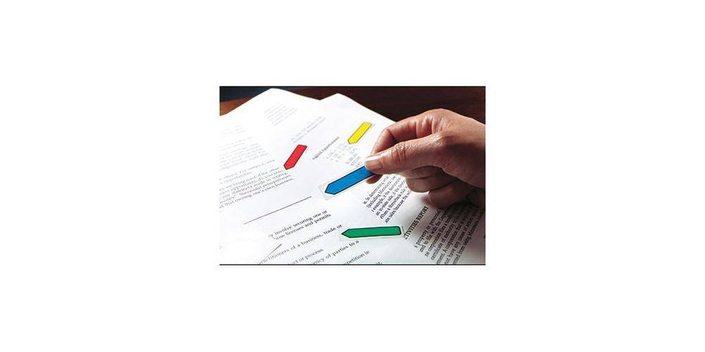 Post-it Haftstreifen Index Pfeile Maße: 11,9 x 43,2 mm (B x H) Farbe: