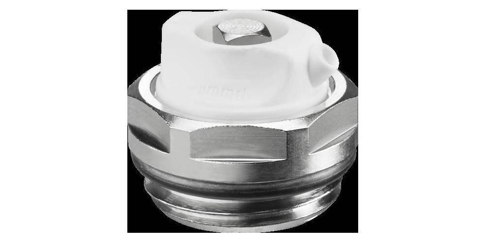 OV Entlüftungsstopfen (Platten-HK) MS vn PN 10 1/2Zoll Wasseraustritt drehbar