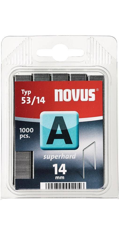 NOVUS Feindrahtklammer A Typ 53 B.11,3 mm 14 mm 0,75 mm superhart