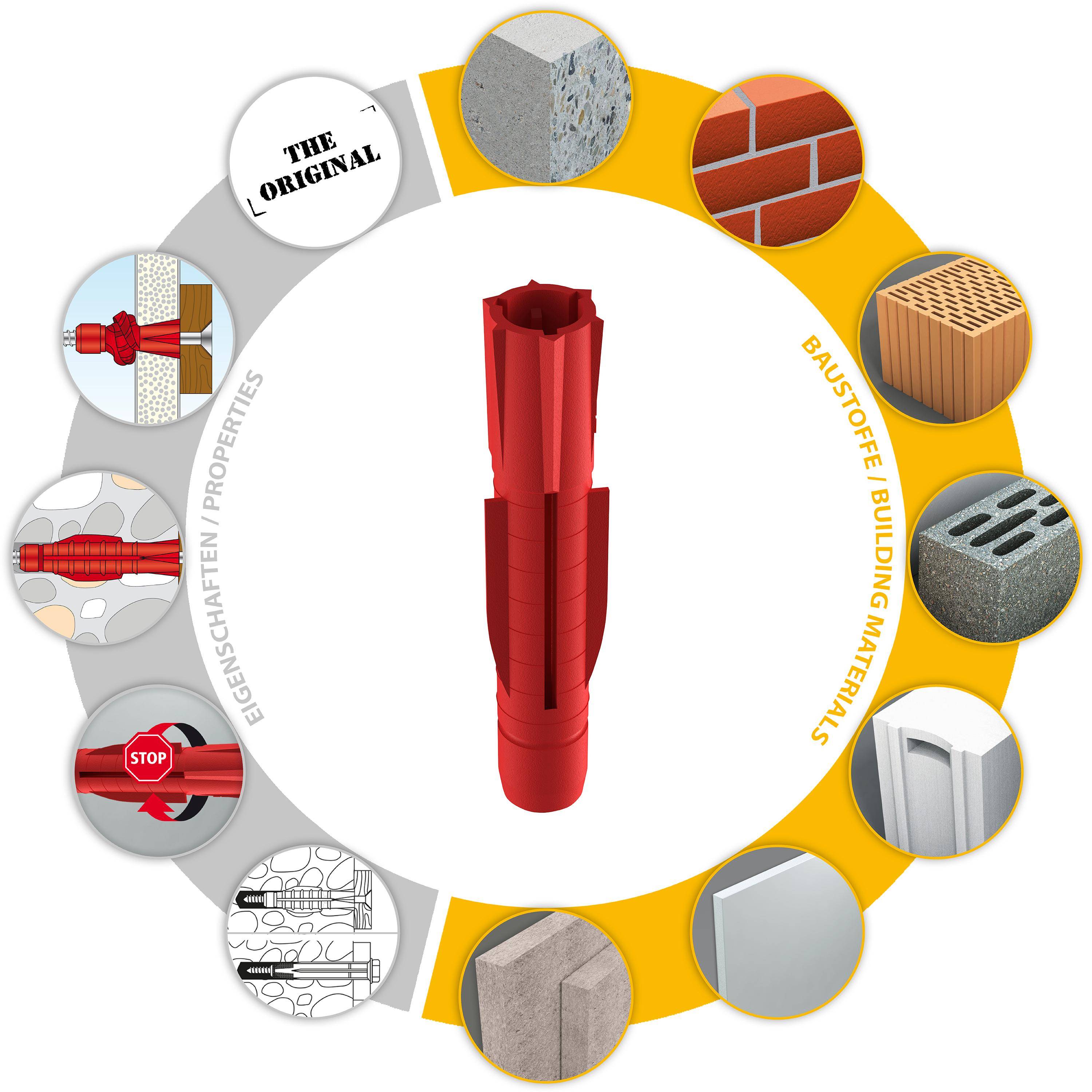 TOX Allzweckdübel Tri 6x36 mm in Runddose