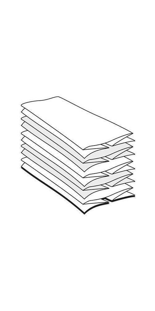 FRIPA Papierhandtuch Ideal 25 x 23 cm (B x L) Zellstoff-Mix hochwei