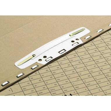 ELBA Einsteckheftstreifen 100551905 15x3,7cm PVC weiß 25 St./Pack.