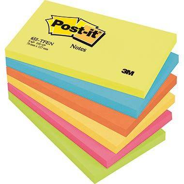 Post-it Haftnotiz Active Collection Maße: 127 x 76 mm (B x H) Farbe: