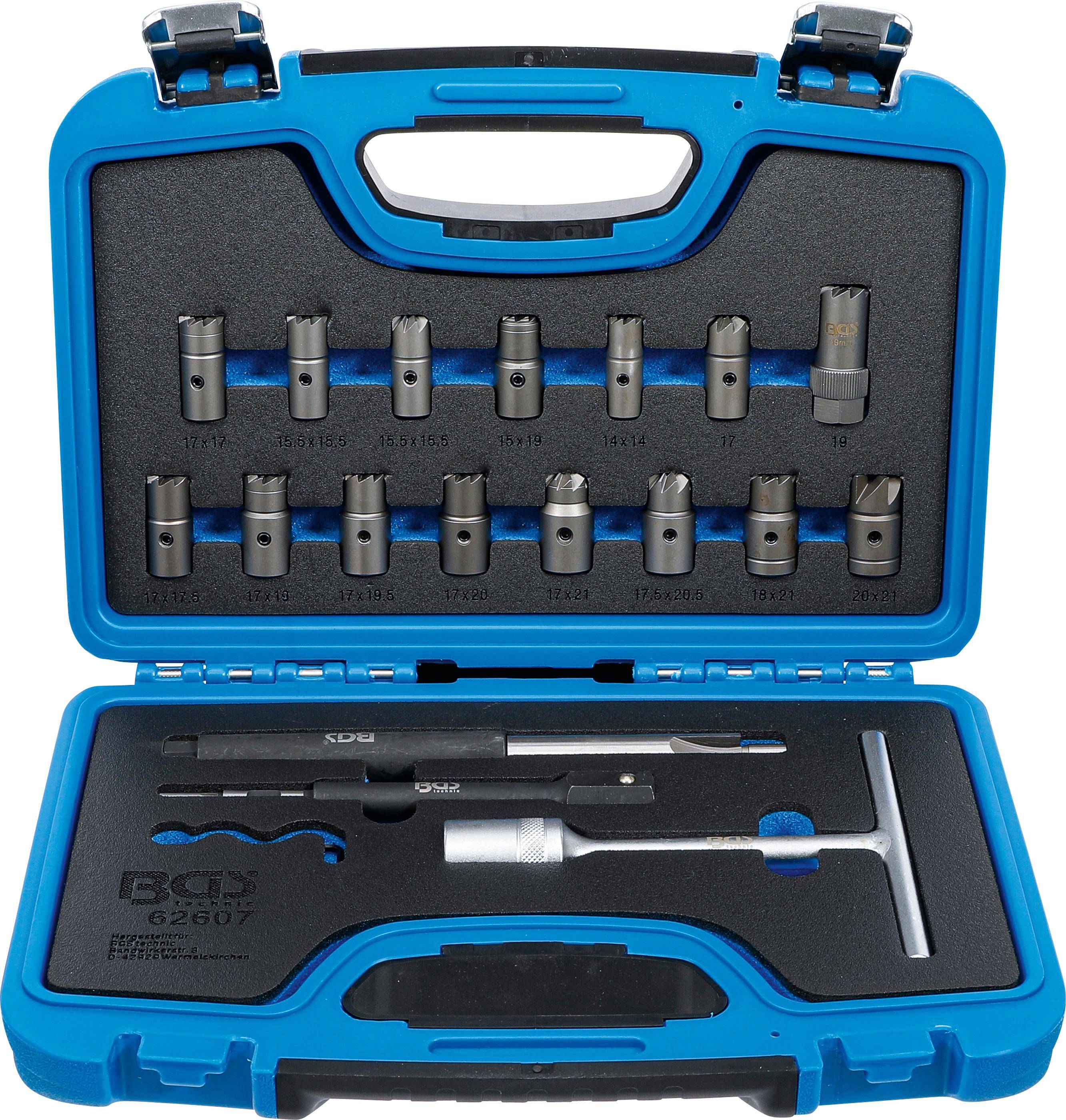 BGS technic Injektoren-Dichtsitz-Fräser-Satz | 19-tlg.