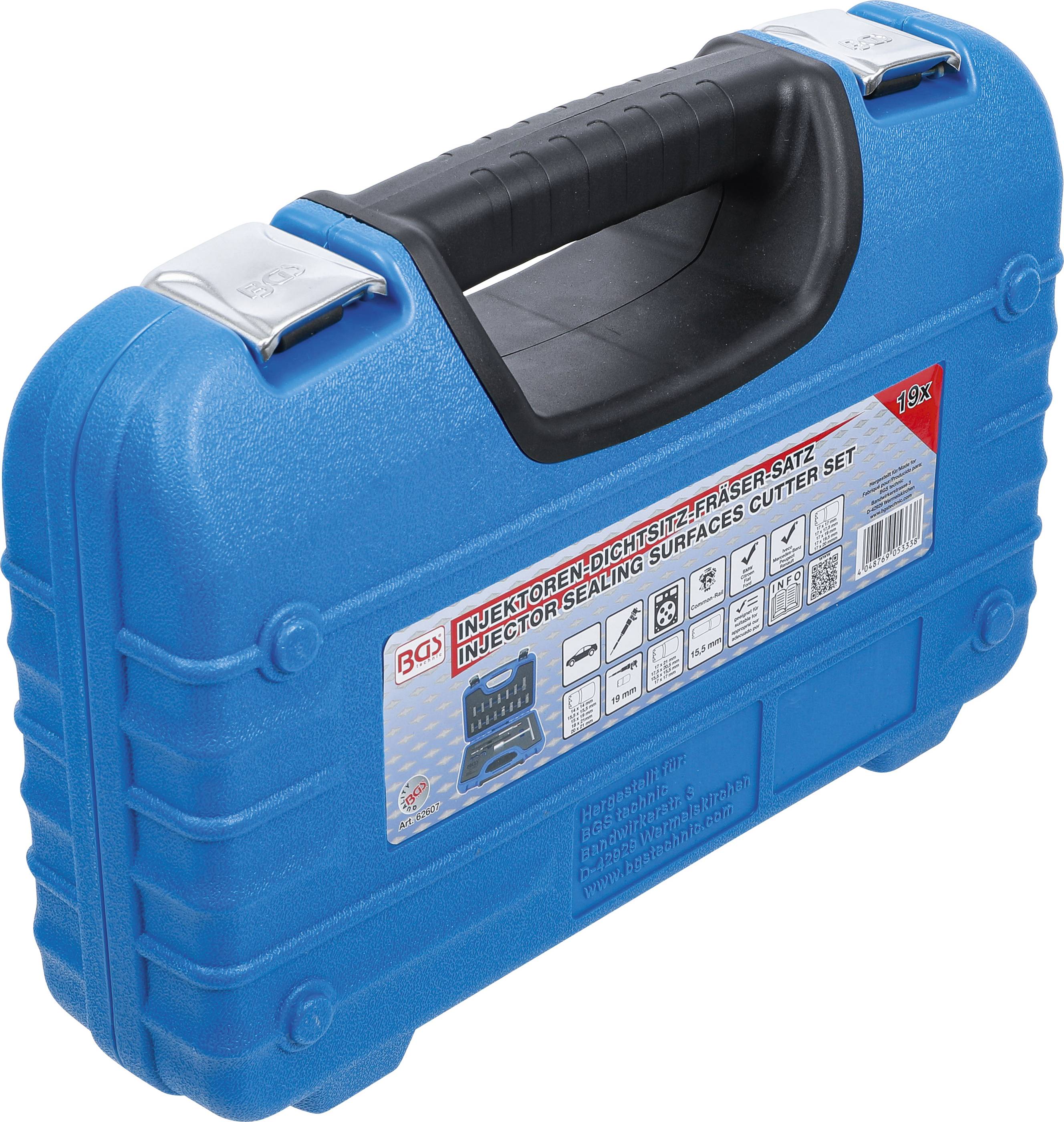 BGS technic Injektoren-Dichtsitz-Fräser-Satz | 19-tlg.