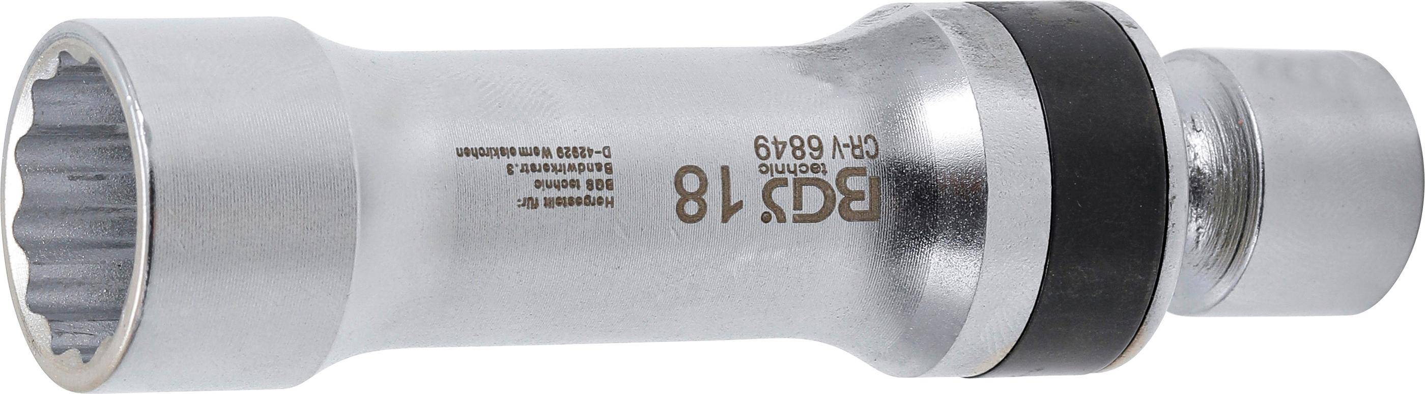 BGS Zündkerzen-Gelenkeinsatz Zwölfkant mit Haltefeder | Antrieb