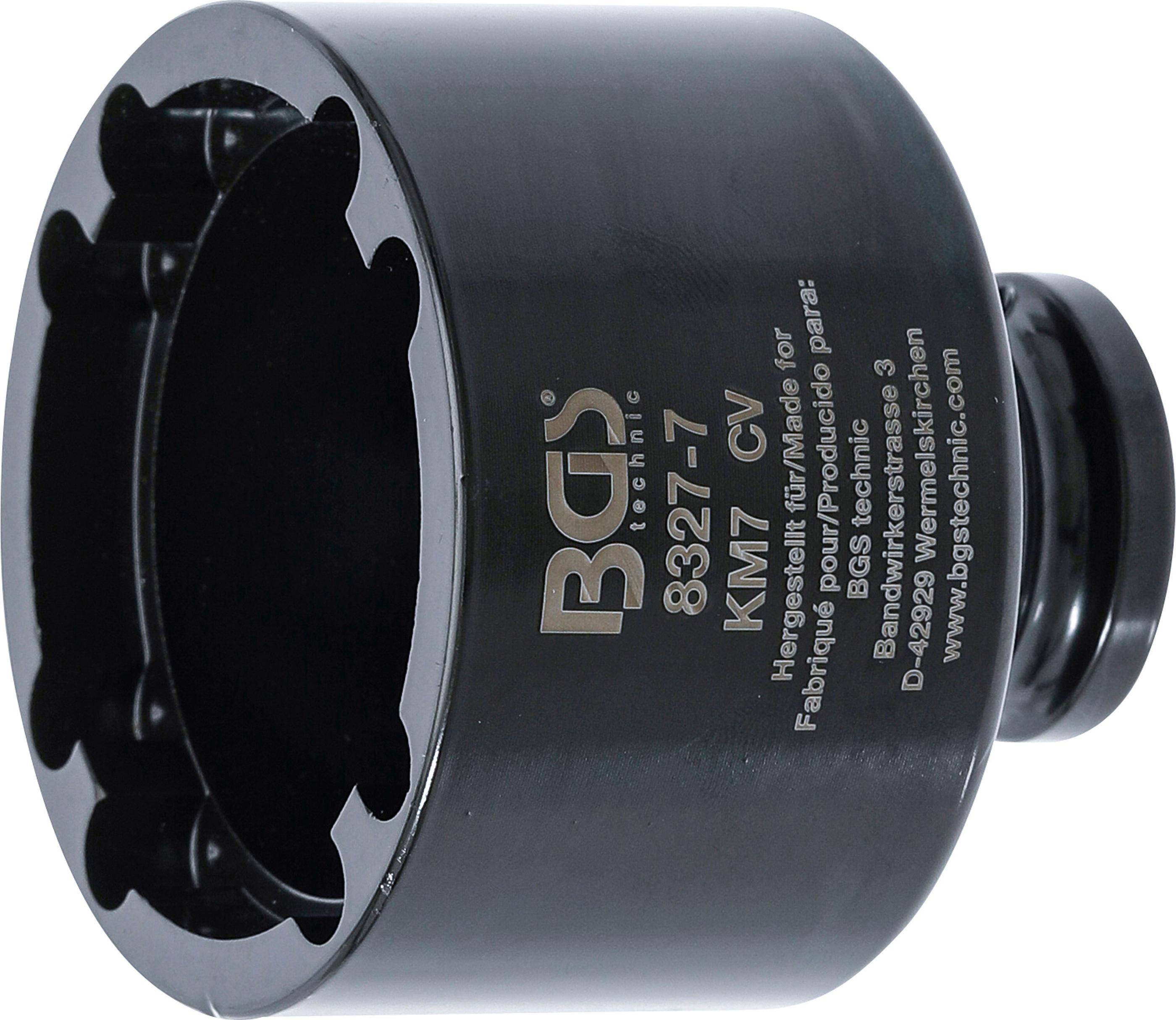 BGS technic Nutmutternschlüssel | Zapfen innen liegend | KM7