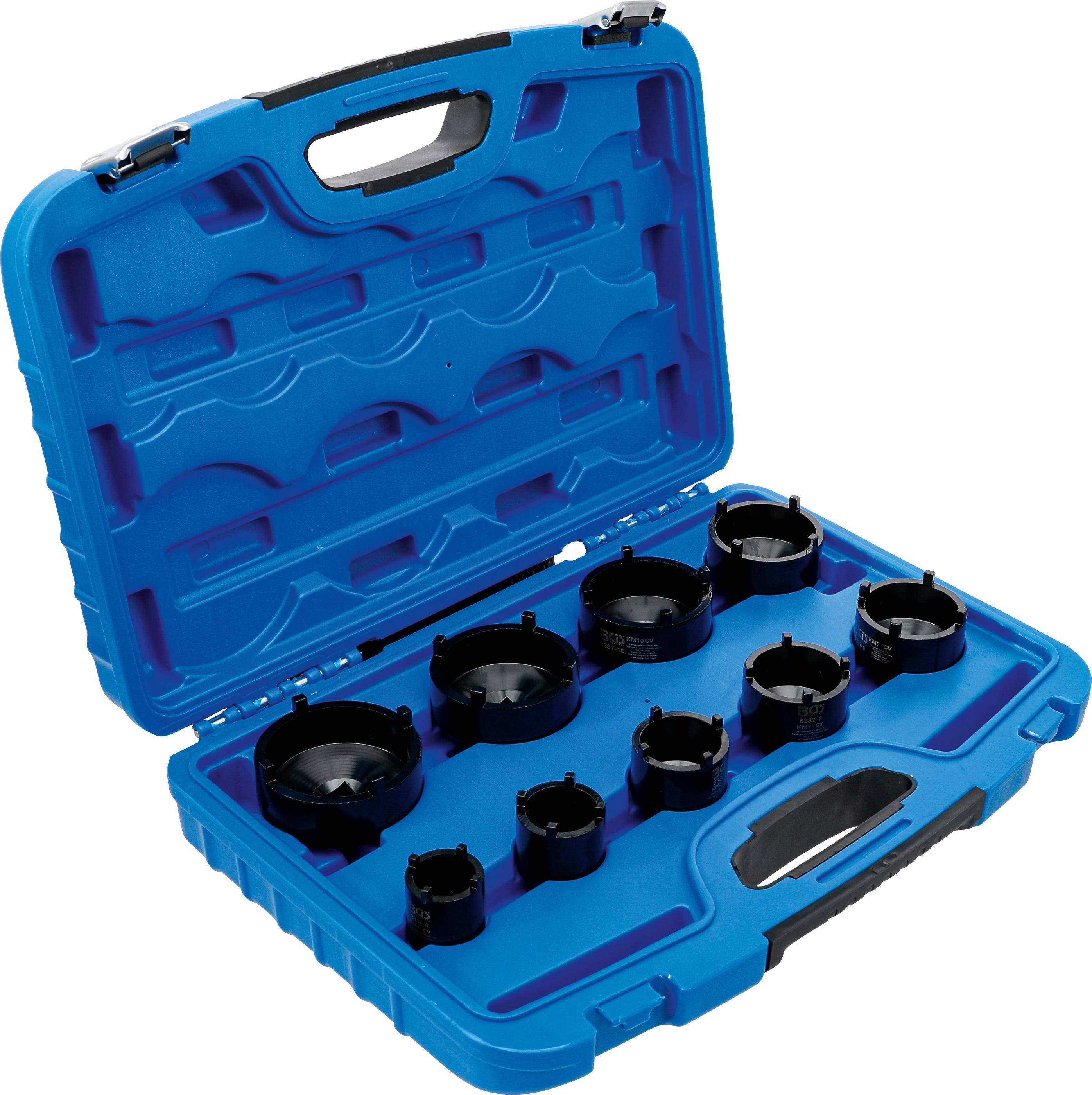 BGS technic Nutmutternschlüssel-Satz | Zapfen außen liegend | KM4 -