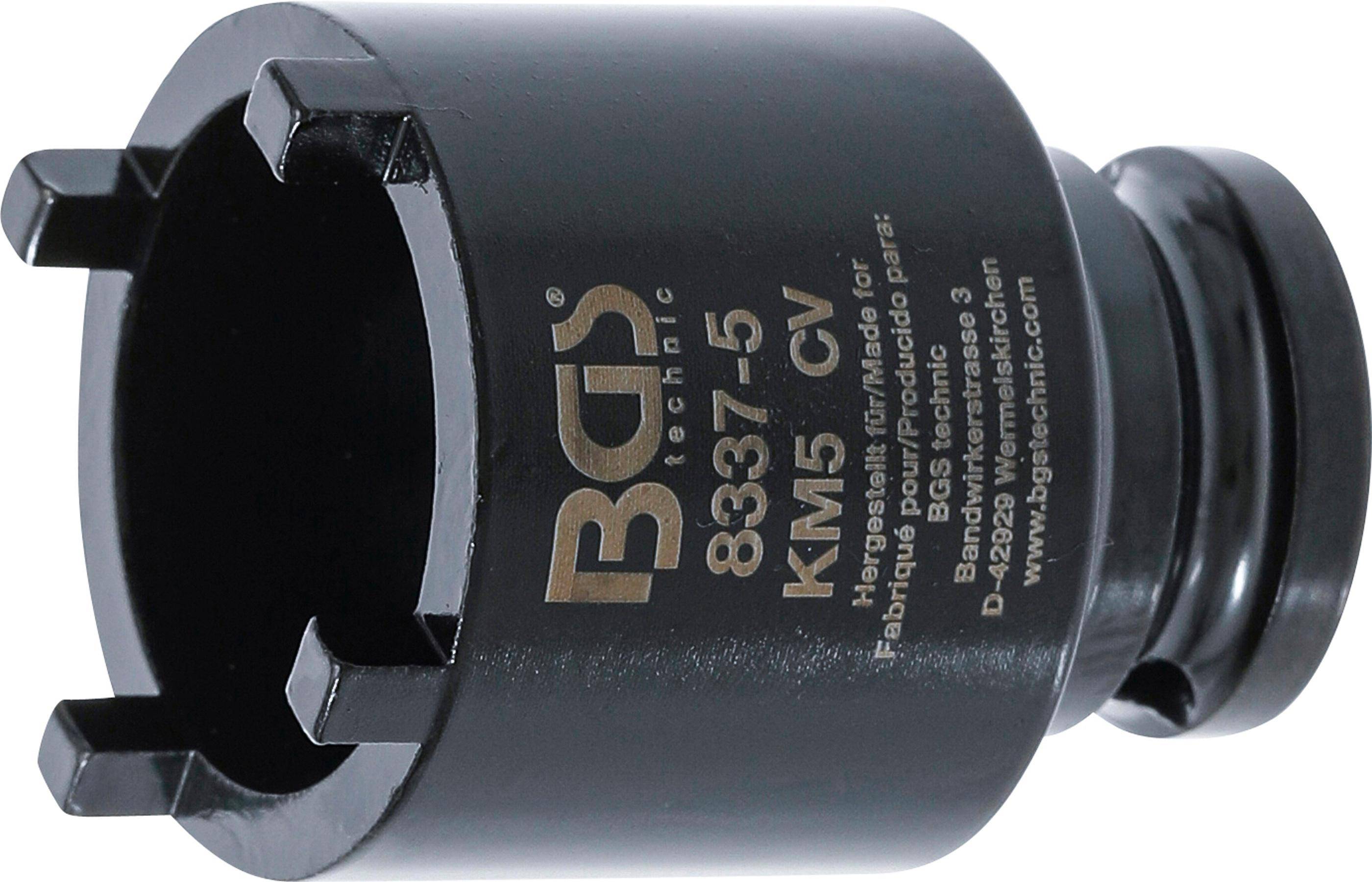 BGS technic Nutmutternschlüssel | Zapfen außen liegend | KM5