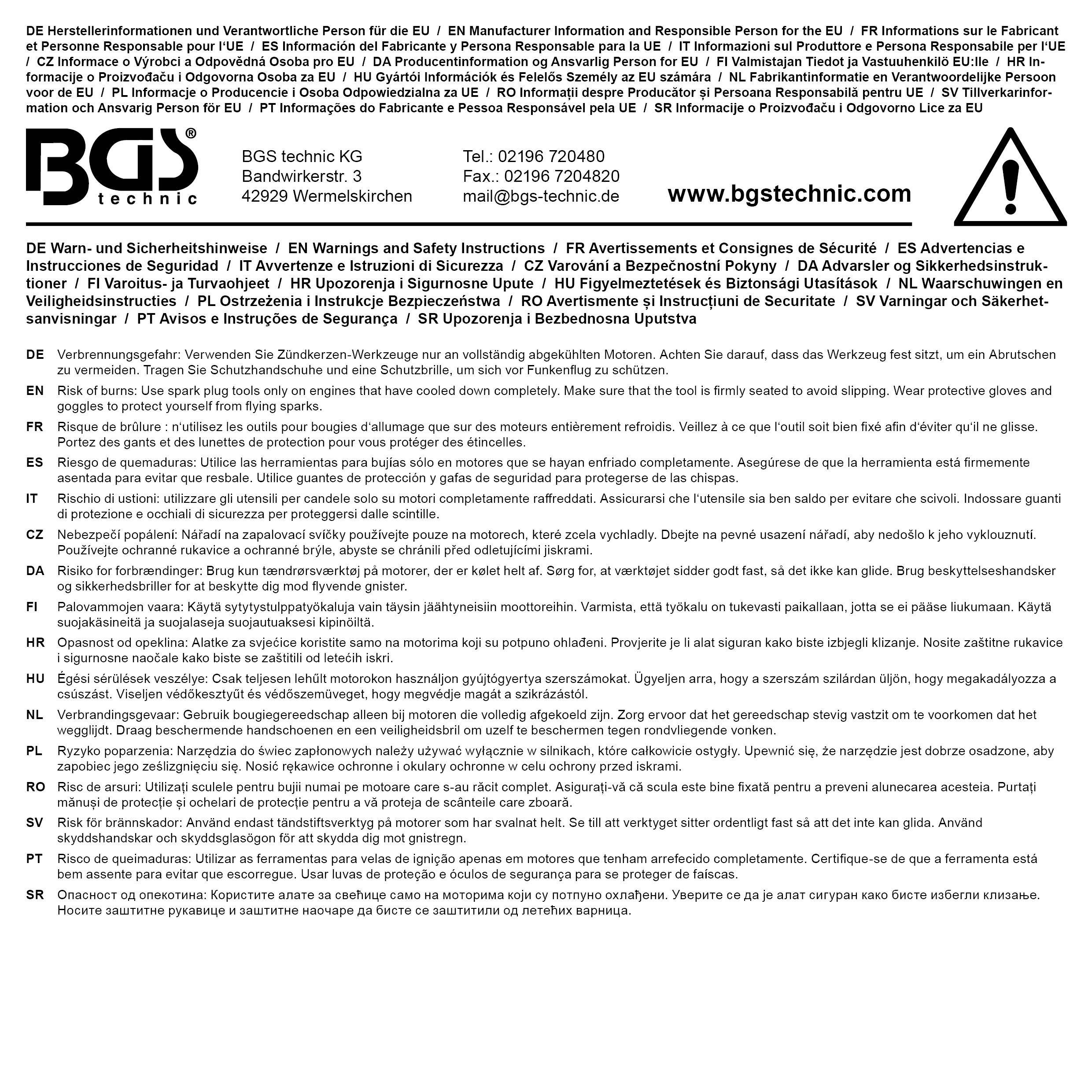 BGS technic Zndmodul-Abzieher-Satz | fr Opel | 2-tlg.