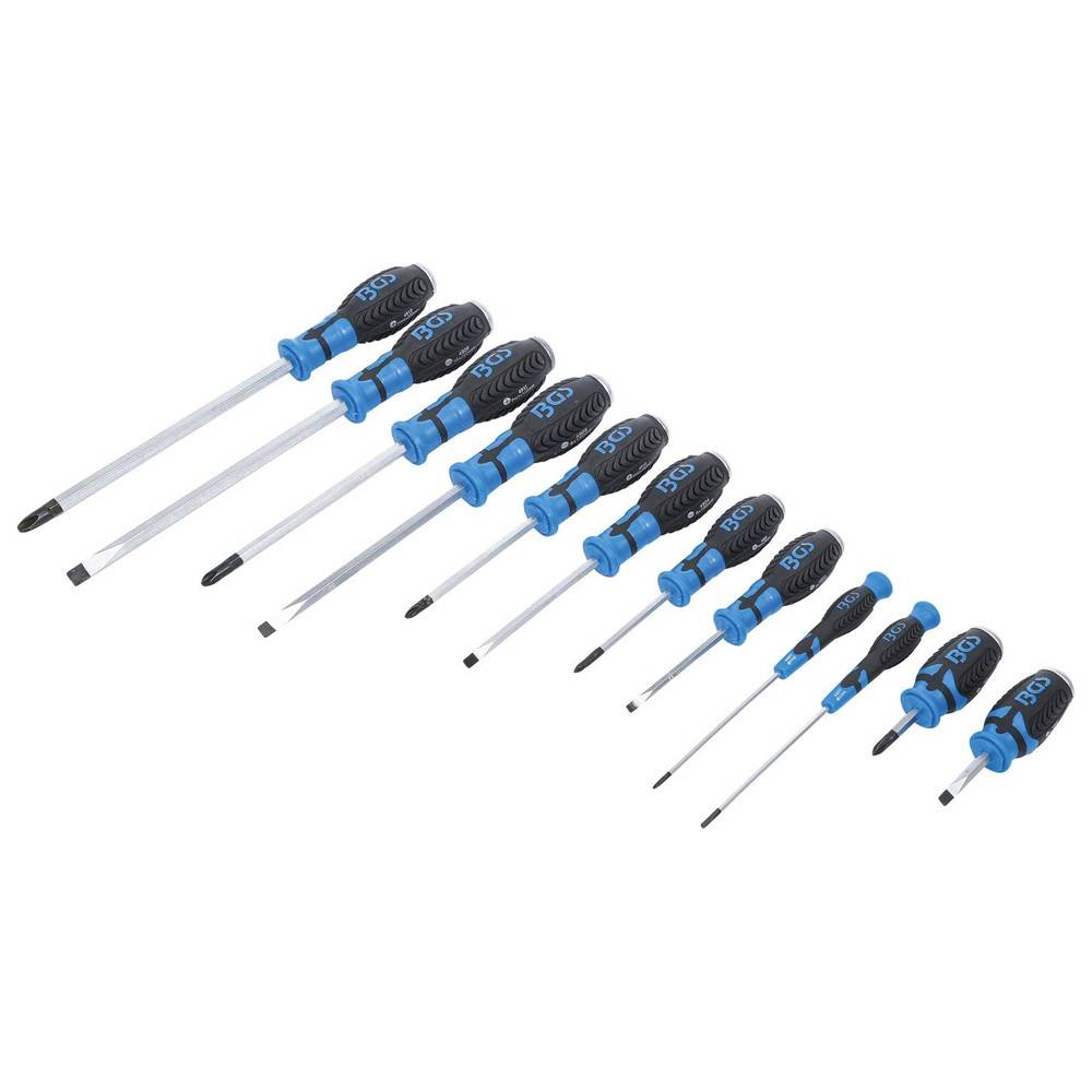 BGS Schraubendreher-Satz 1/4" im Koffer 12-tlg. Kreuzschlitz/Schlitz