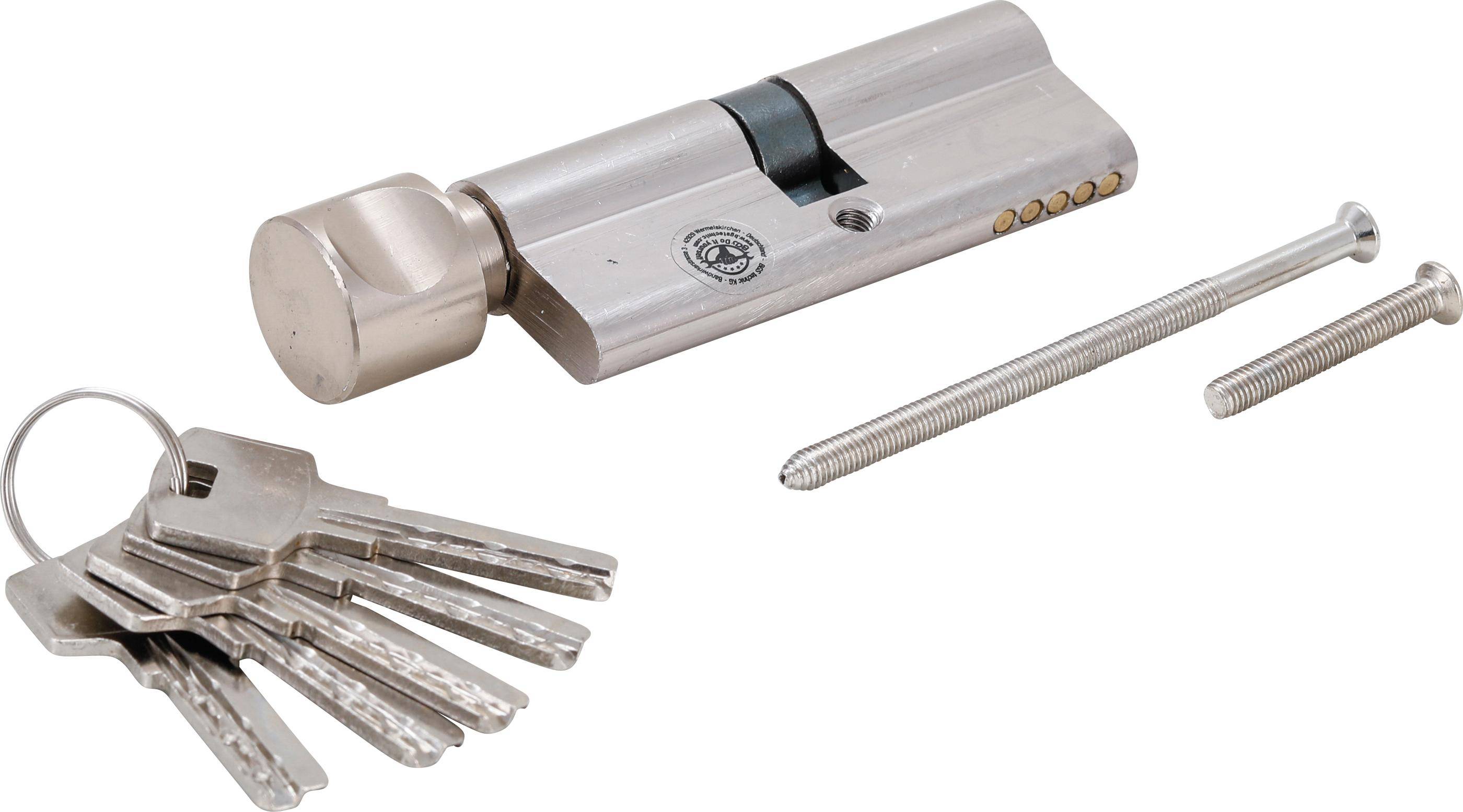 BGS Do It Yourself Sicherheits-Türzylinder | mit Drehknauf | 80 mm