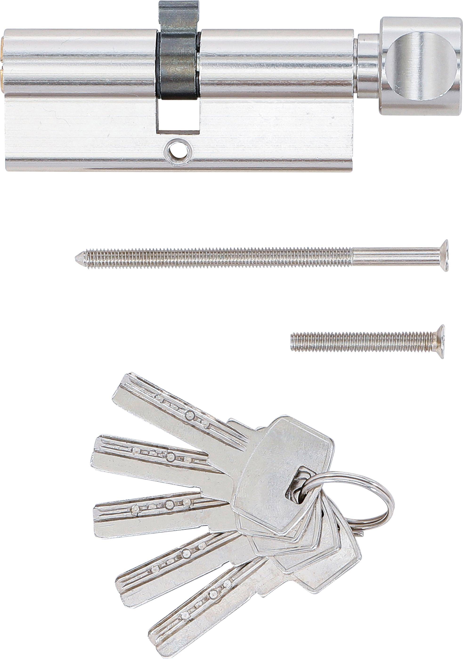 BGS Do It Yourself Sicherheits-Trzylinder | mit Drehknauf | 80 mm