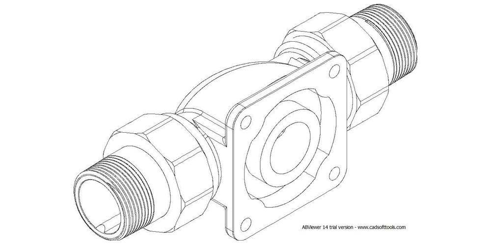 SASSERATH Universal-Flansch DRUFI beidseitige Verschraubung DN 25