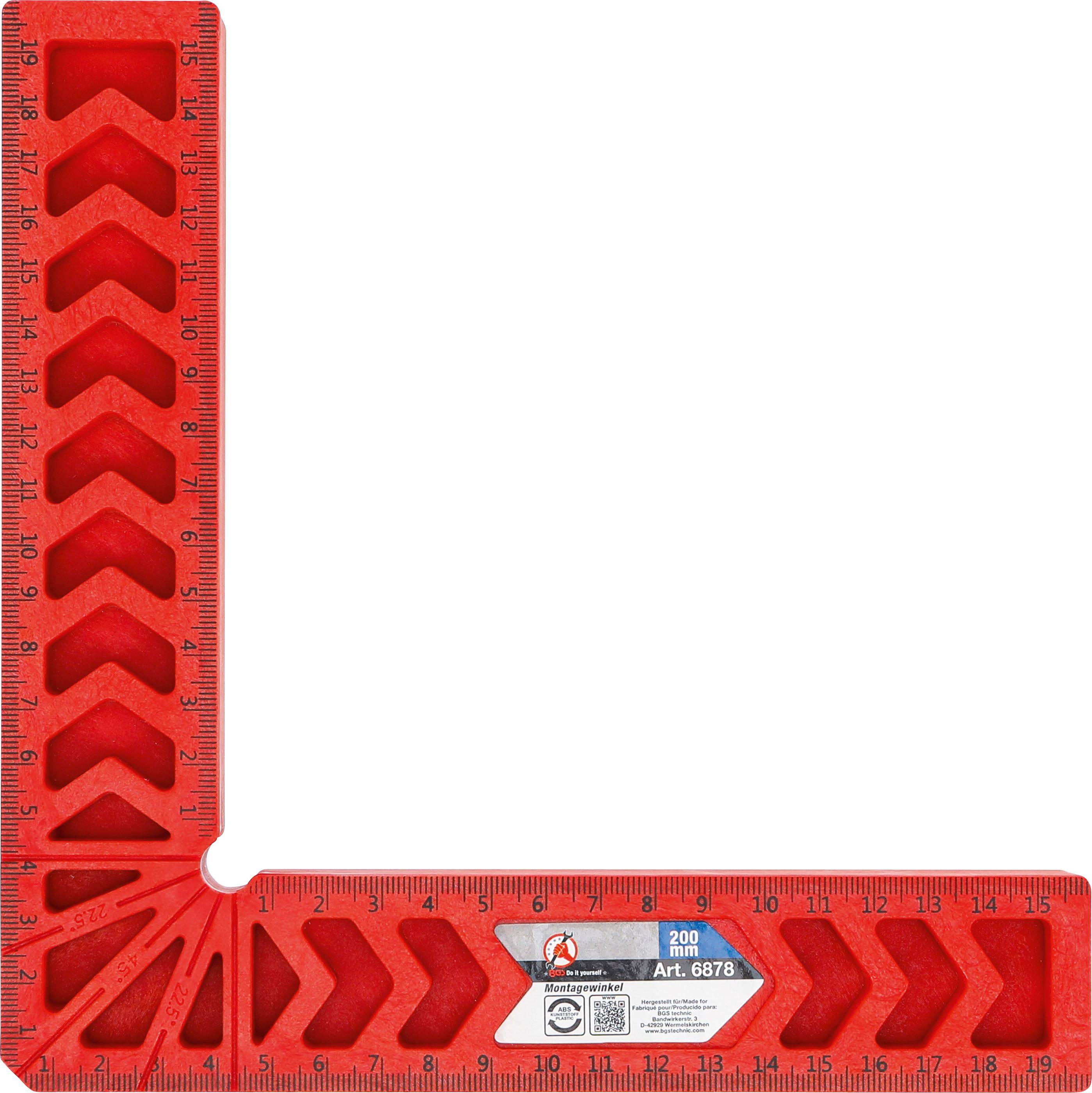 BGS Diy Montagewinkel | Fiberglas | 200 mm