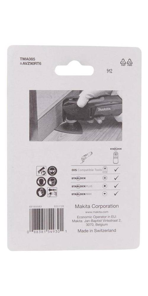 makita Deltaplatte B-69814 D.90mm HM Körnung 60 TMA085