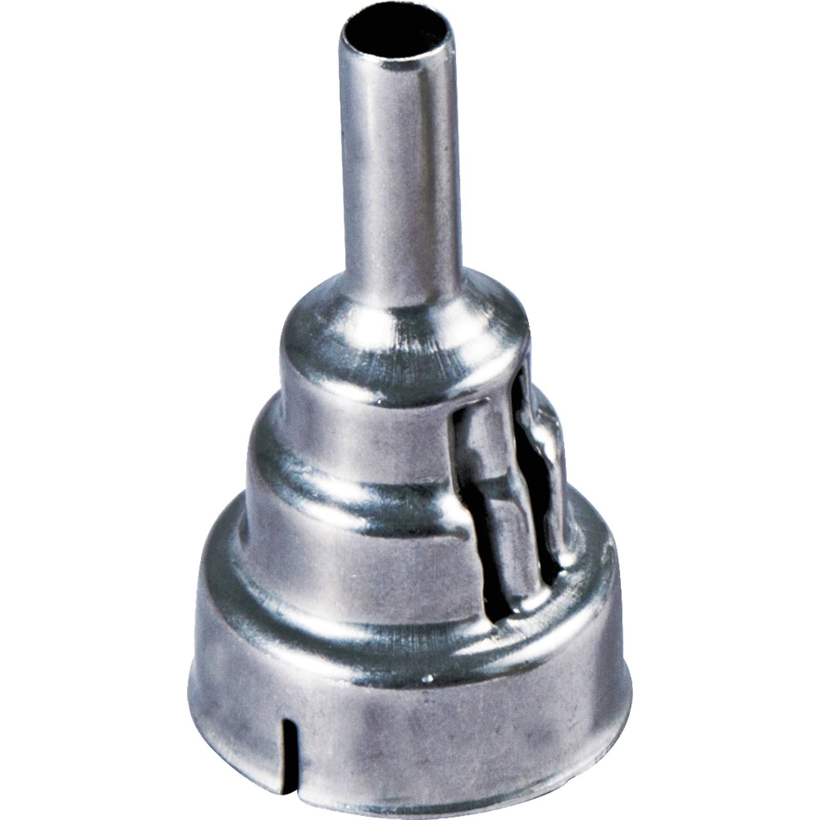 Eine Metalldüsenanbringung mit konischer Form und einer kleinen, schmalen Öffnung an der Spitze, entwickelt für fokussierte Luftstromanwendungen.