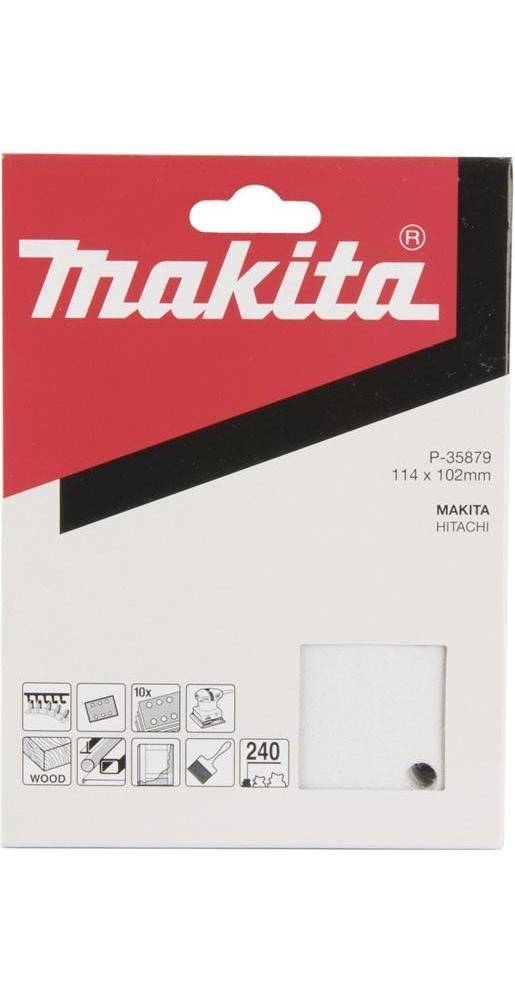 makita Schleifpapier P-35879 B114xL102mm Körnung 240 weiß Klett