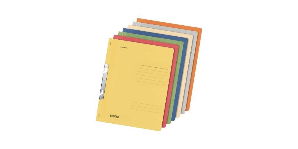 FALKEN Einhakhefter DIN A4 250g/m² Manilakarton grau DIN A4 250g/m²