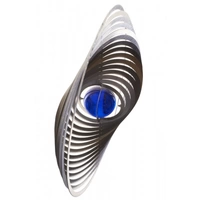 A2003 - Windspiel "Kreis" aus Edelstahl mit Glasperle A2003 - Windspiel "Kreis" aus Edelstahl mit Glasperle