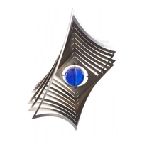 A2004 - Windspiel "Raute" aus Edelstahl mit Glasperle A2004 - Windspiel "Raute" aus Edelstahl mit Glasperle