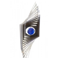 A2005 - Windspiel "Quadrat" aus Edelstahl mit Glasperle A2005 - Windspiel "Quadrat" aus Edelstahl mit Glasperle