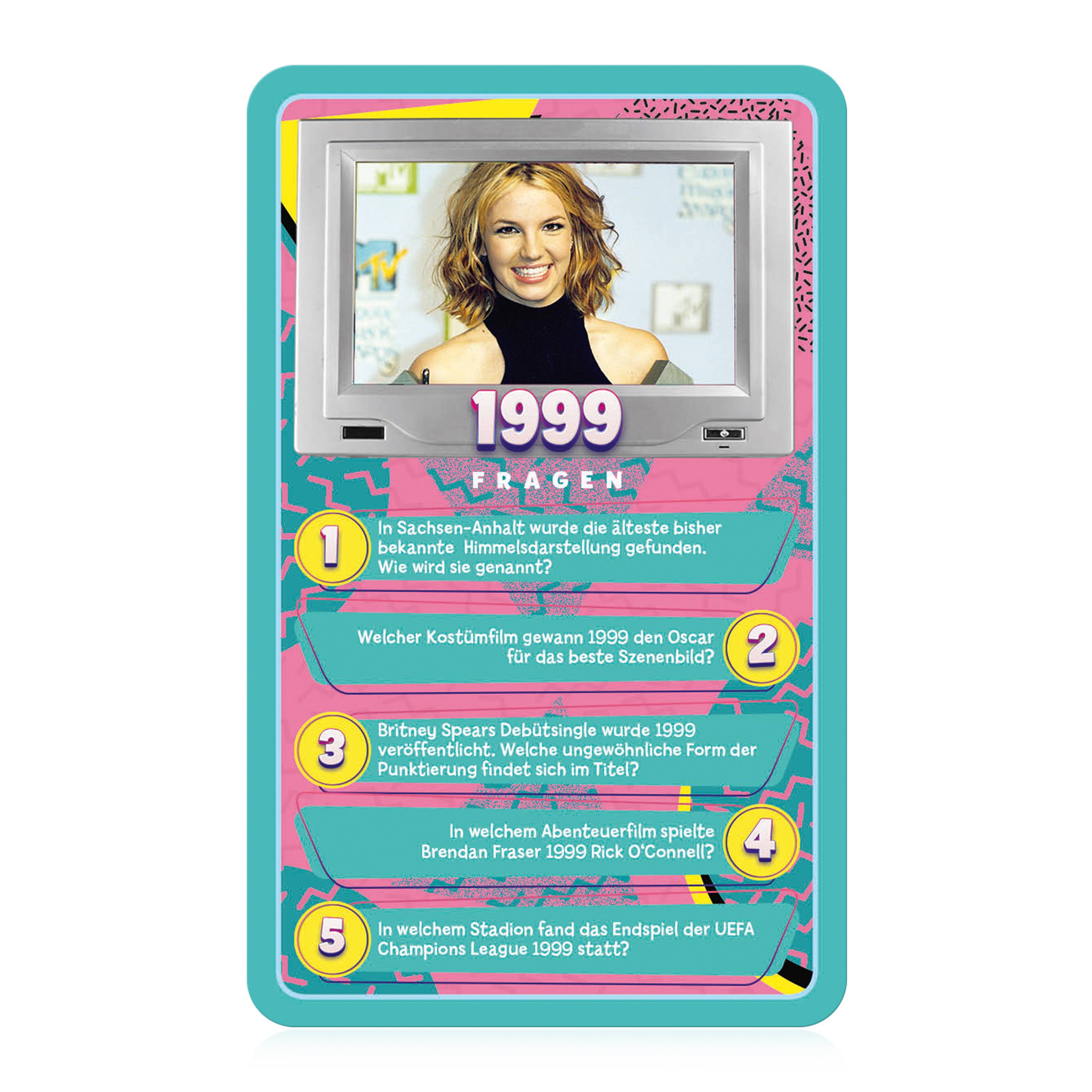 Top Trumps Quiz 90er Ratespiel Wissensspiel Fragespiel Gesellschaftsspiel