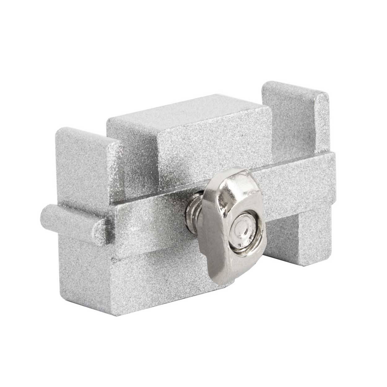 SCHMIDT systemprofile 10x Halter Nut 8 Aluminium Profil-Halterung Tragrolle Rollenbahn Untergurtrolle Förderband Rolle Aluprofil-Zubehör