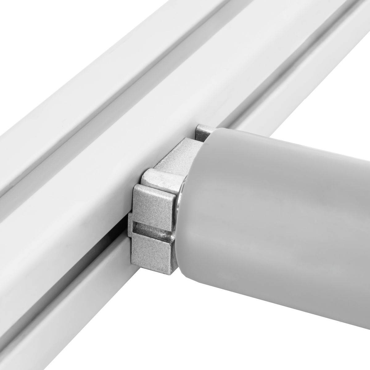 SCHMIDT systemprofile 10x Halter Nut 8 Aluminium Profil-Halterung Tragrolle Rollenbahn Untergurtrolle Förderband Rolle Aluprofil-Zubehör