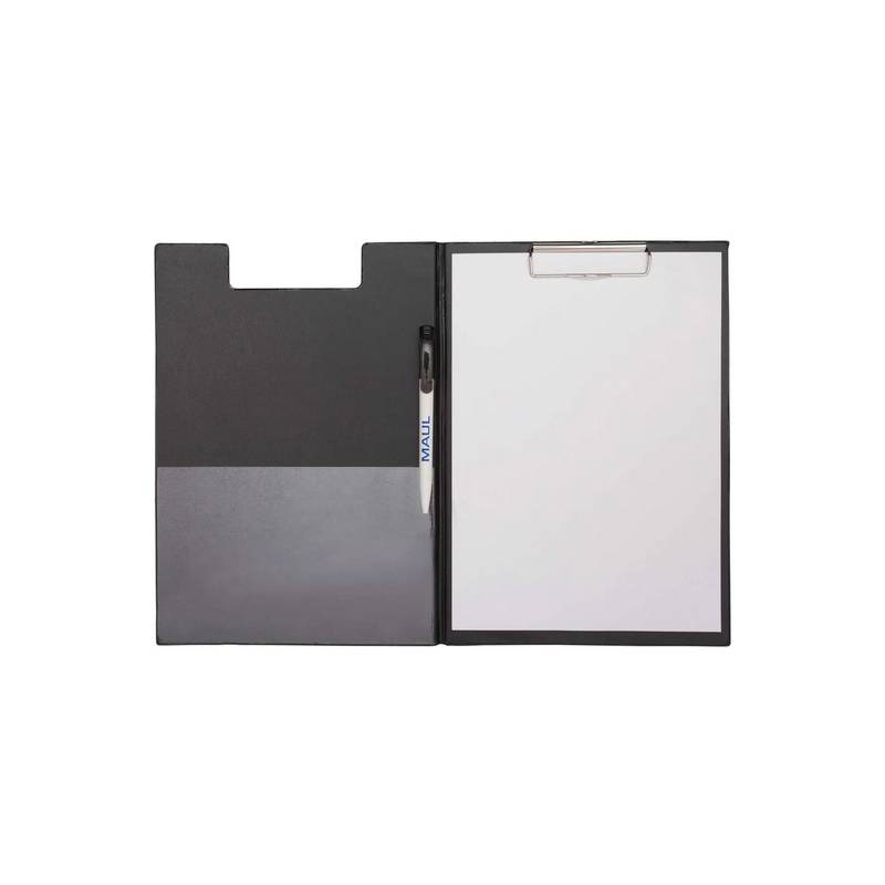 MAUL Klemmbrett-Mappe mit Folienüberzug, DIN A4, schwarz
