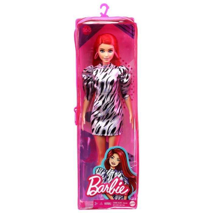 Barbie - Fashionista Doll # 168 Zebra Dress - Fashion Model Doll - Alter 3