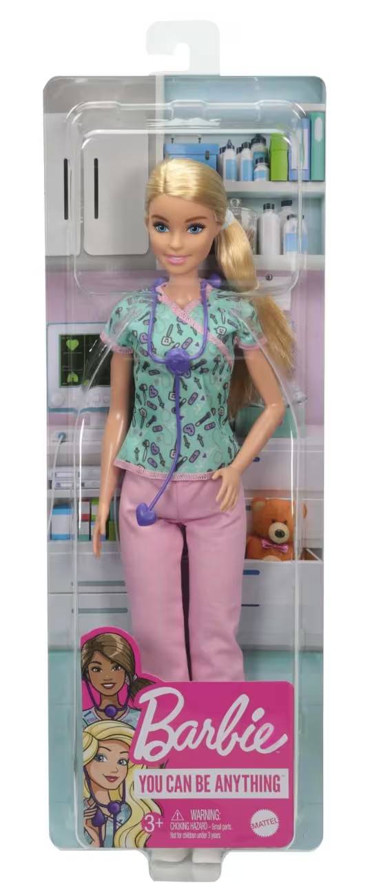 Mattel DVF50; GTW39 - Barbie Krankenpflegerin Puppe