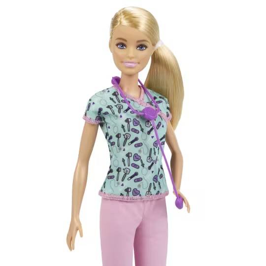 Mattel DVF50; GTW39 - Barbie Krankenpflegerin Puppe
