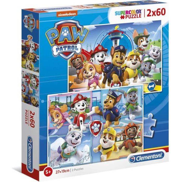 CLEMENTONI - 21617 - SuperColor 2x60 Stück - Paw Patrol