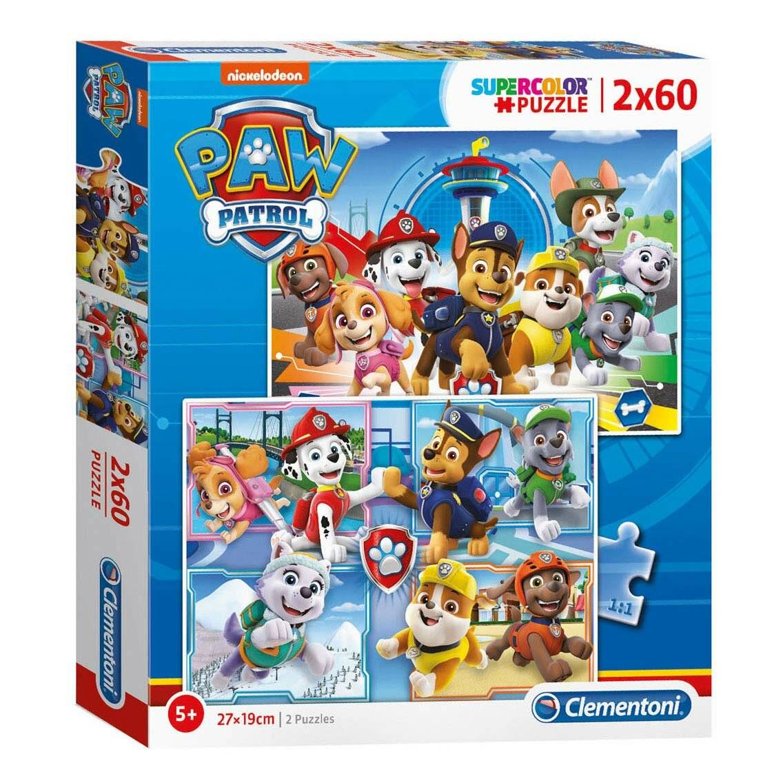 Clementoni Puzzle PAW Patrol, 2x60Stück.