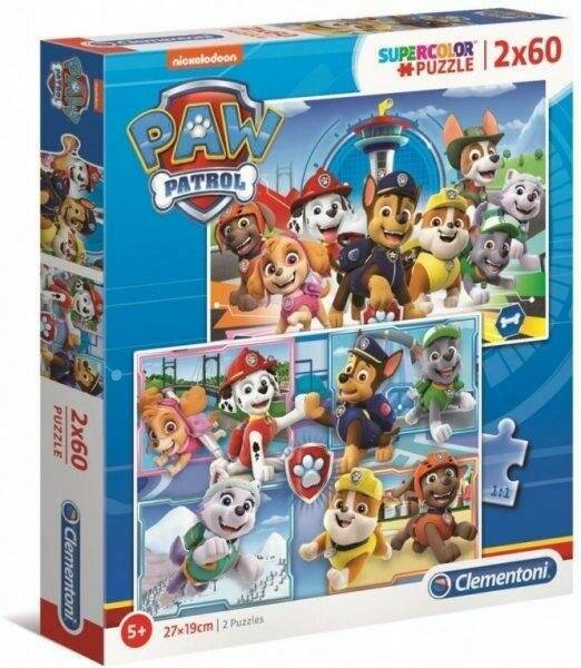 Clementoni Puzzle PAW Patrol, 2x60Stück.